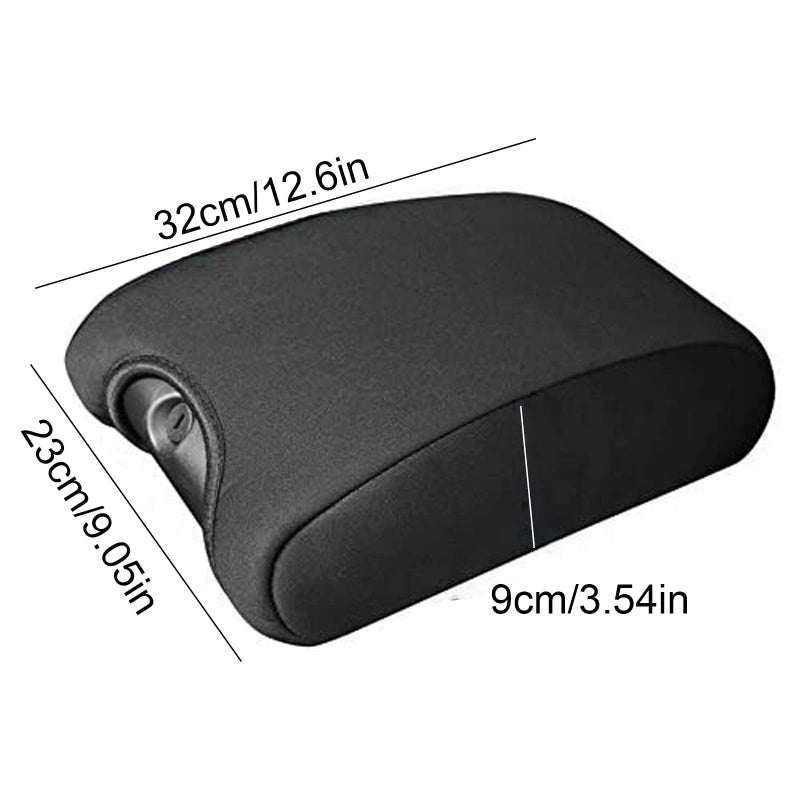 DEDC Neoprene Center Console Armrest Pad Cover for Jeep Wrangler JK Sahara Sport Rubicon X & Unlimited 2011 2012 2013 2014 2015 2016 2017 Black - Image 1
